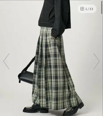 BEAUTY&YOUTH UNITEDARROWS 체크 플리츠 스커트