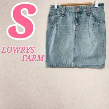 LOWRYS FARM 라이트 데님 타이트 스커트 S 캐주얼 코디