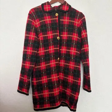 WHITE ITARIARD 가디건 체크