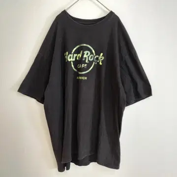 사이즈 3L 하드 록 CAFE 티셔츠 블랙 빅 사이즈