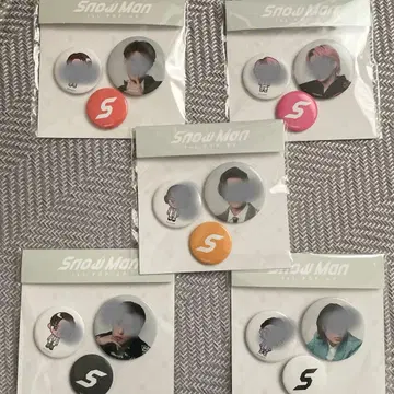 Snow Man 1st POP-UP 캔뱃지 세트