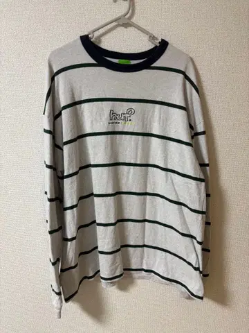 HUF XL 긴팔 보더 T셔츠