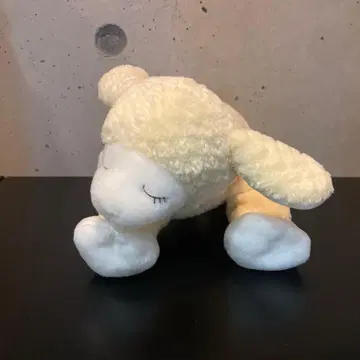 GUND 크림색 양 봉제 인형 약 20cm