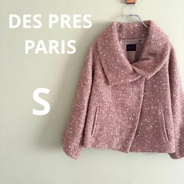 데 프레 파리 울 코트 베이지 여성용 S