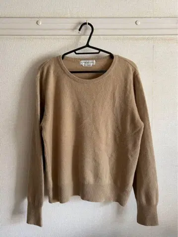 80s 퓨어 캐시미어 니트 L 베이지