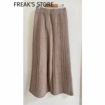 FREAK'S STORE 케이블 니트 스커트 카슈쿨 니트