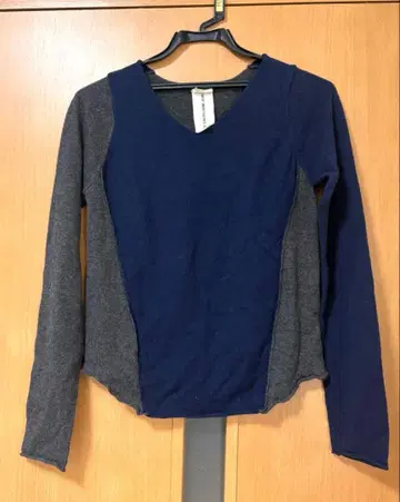 새상품급 파드칼레 pas de calais 니트 스웨터 보더 캐시미어