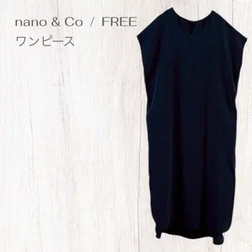 나노앤코 심플 체형 커버 깔끔한 슬리브리스 원피스 프리