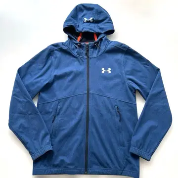 [ 새상품급 ] 언더아머 후드 부착 후드티 블루 네이비 저지