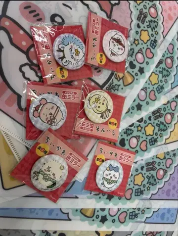 치이카와 (먼작귀) 캔 거울 전 6종 세트 클리어 파일