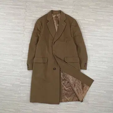 크롬비 캐시미어 100% 싱글 체스터 코트 L~XL 카멜