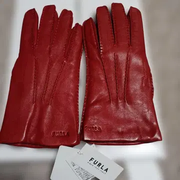 FURLA 가죽 장갑 빨간색