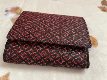 인덴야 꽃무늬 접이식 지갑