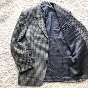 [ 스코틀랜드제 트위드 ] 폴스미스 테일러드 자켓 그린 L 하운드투스