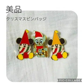 [ 새상품급 ] 디즈니 크리스마스 핀 배지 릴 린린 외