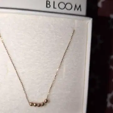 BLOOM 컷 비즈 디자인 k10pg 목걸이 은은한 에스테르