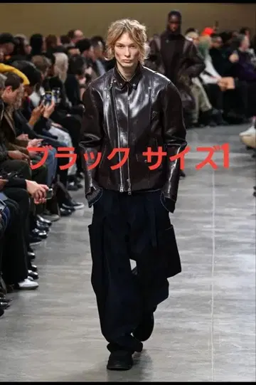 sacai 25AW leather jacket 사이즈 1 블랙