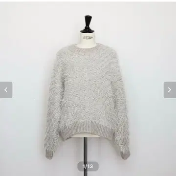 집소피아 페더 글리터 니트 GOLD