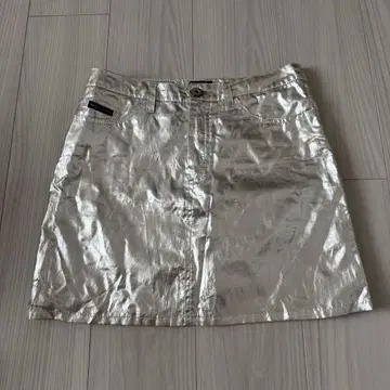 D&G 실버 미니 스커트 24/38