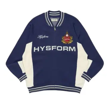 HYSFORM COAT OF ARMS KNIT JACKET NAVY XL