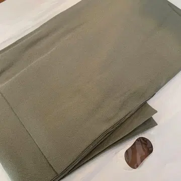 버들 브라운 에도 코몬 만지 순수 실크 이중 기모노