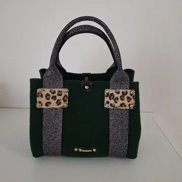 탑카피 이탈리안 펠트 라메 테이프 콤비 미니 토트백