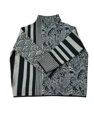 패턴 니트 보틀넥 antiqua