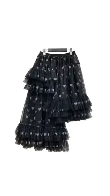 VIVIANO 하트 무늬 캉캉 스커트 F 사이즈