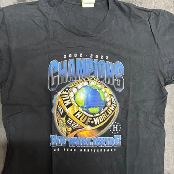 HUF 블랙 T셔츠 XL 20주년 기념