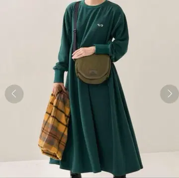 프릭스스토어 타운크라프트 플리스 원피스 그린