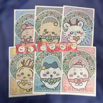 치이카와 (먼작귀) 세븐일레븐 클리어 파일 캔 거울 크리스마스 파일