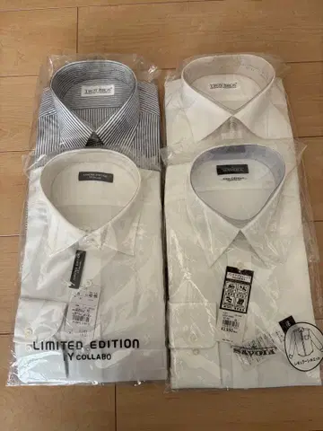 미사용 새상품 LIMITED EDITION 외 와이셔츠 4장 세트