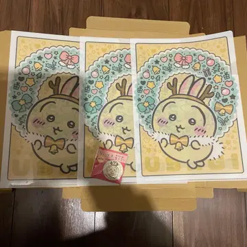 치이카와 (먼작귀) 세븐일레븐 캔 거울 토끼 클리어 파일