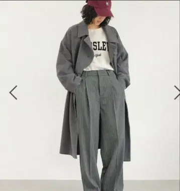 LEPSIM 울리테크 더블 롱 코트