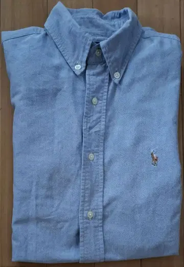 랄프 로렌 긴팔 셔츠 남성용 M 블루