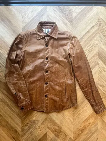 투모로우랜드 가죽 셔츠 자켓