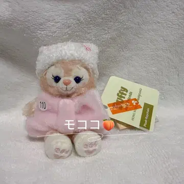 홍콩 디즈니 리나벨 겨울 앉은 봉제 인형 키체인