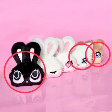 Foxy Illustrations 페이스 파우치 3개 세트