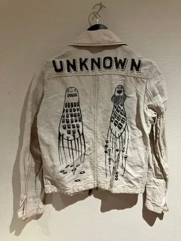 투모로우랜드 자켓 핸드페인트