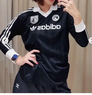 adidas 블랙 롱 슬리브