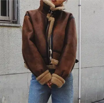 FELIM 무스탕 코트 보아 자켓 아우터