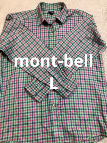 몽벨 긴팔 체크 셔츠 L 사이즈