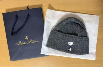 미사용 새상품 브룩스브라더스 스누피 니트 모자 그레이
