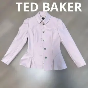 테드베이커 핑크 코트 꽃무늬 안감