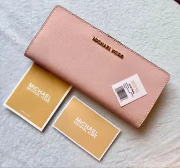 MICHAEL KORS 핑크 장지갑 케어 카드 포함