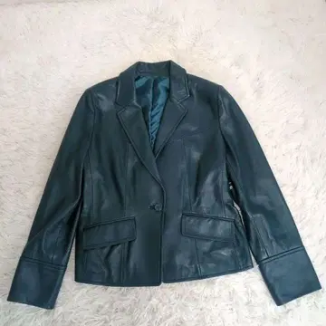 레어 컬러 컨디션 최상 테일러드 자켓 가죽 M~L 상당