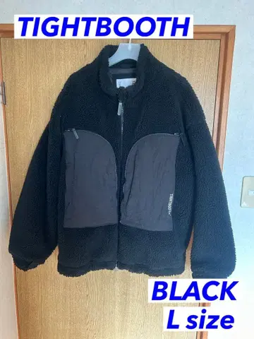 TIGHTBOOTH 보아 플리스 자켓 블랙 L 사이즈