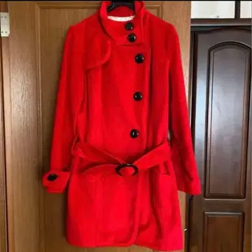 여성용 코트 레드