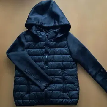 ZARA 후드 부착 블랙 자켓 M