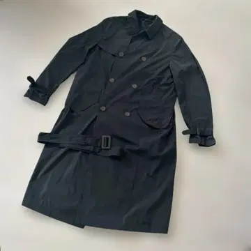 hevo 이보 트렌치코트 더블 버튼 54 다크 그린